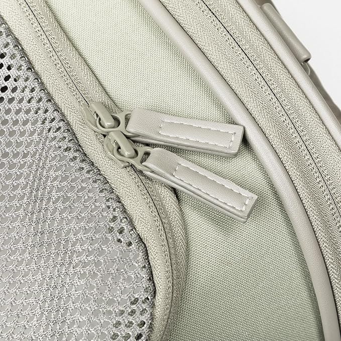 Soft-Sided Pet Carrier for Cats and Small Dogs – Stylish, Airline-Approved Travel Bag with Mesh Ventilation, Collapsible, Removable Pad and Safety Leash, Fits up to 16 lb