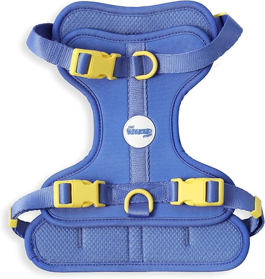 HNS1002C Arlo Medium Adjustable Soft Padded No Pull Pet Harness with 3 Buckles and 3 Leash Clips, Curaçao