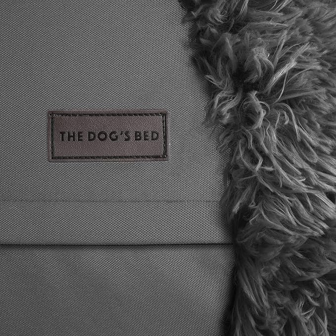 The Dog's Bed Replacement Cover ONLY for The Dog’s Bed Sound Sleep Donut Dog Bed, Grey Fur XXL, Veterinary Approved