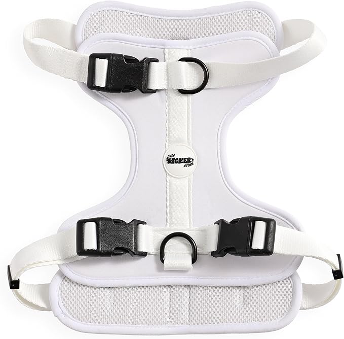 HNS1003F Arlo Large Adjustable Soft Padded No Pull Pet Harness with 3 Buckles and 3 Leash Clips, Seltzer