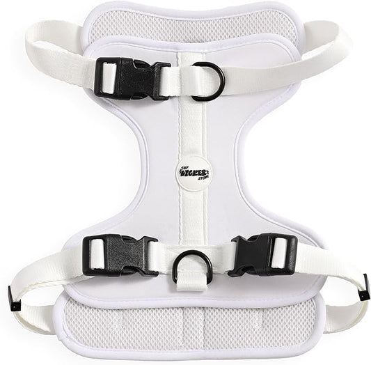 HNS1003F Arlo Large Adjustable Soft Padded No Pull Pet Harness with 3 Buckles and 3 Leash Clips, Seltzer