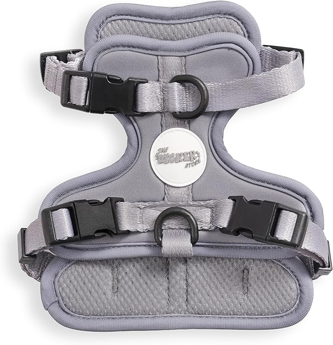 HNS1000N Arlo Extra Small Adjustable Soft Padded No Pull Pet Harness with 3 Buckles and 3 Leash Clips, Martini
