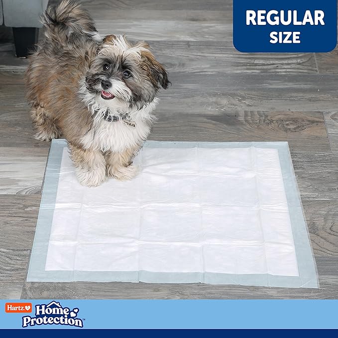 Hartz Home Protection Unscented USA Made Dog Pads, 50 Count, Super Absorbent & Won't Leak, Odor Eliminating (Pack of 3)