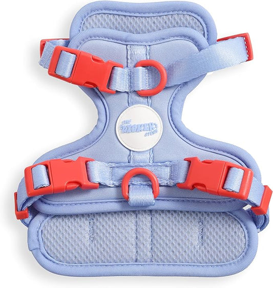HNS1000E Arlo Extra Small Adjustable Soft Padded No Pull Pet Harness with 3 Buckles and 3 Leash Clips, Sangria