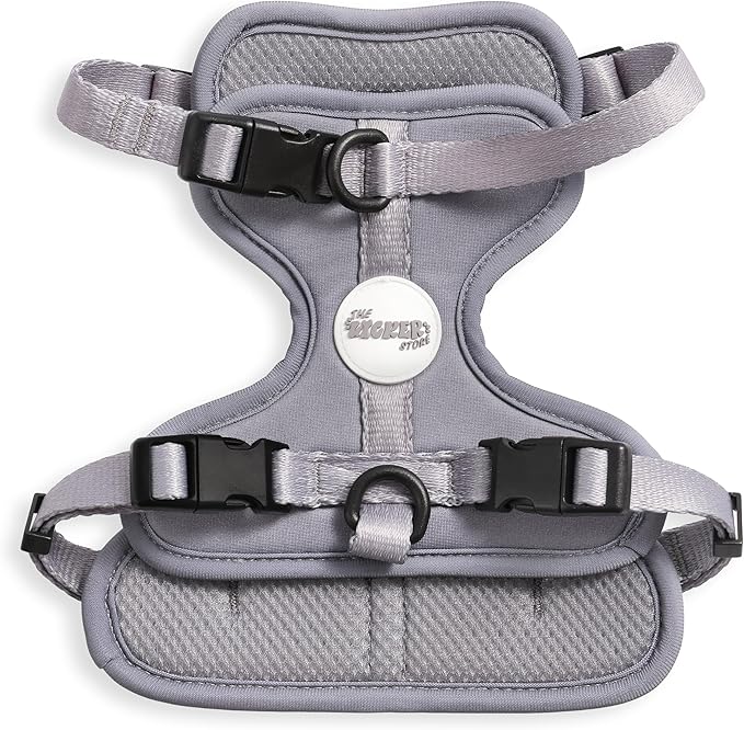 HNS1001N Arlo Small Adjustable Soft Padded No Pull Pet Harness with 3 Buckles and 3 Leash Clips, Martini