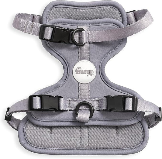 HNS1001N Arlo Small Adjustable Soft Padded No Pull Pet Harness with 3 Buckles and 3 Leash Clips, Martini