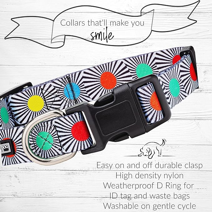Lucky Love Dog - Adjustable Dog Collar with Easy Click Buckle for Small to Large Ones, Durable, & Comfortable for Male & Female Dogs, Pet Collar for Puppies & Adult Dogs - SOCO, Small