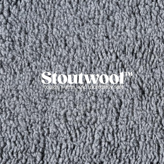 Stoutwool Indestructible Dog Bed - Round Chew Proof Dog Bed - Fluffy Pillow Bed for Aggressive Chewers - Durable - Washable - Ideal for Small Dog Breeds - 25", Charcoal