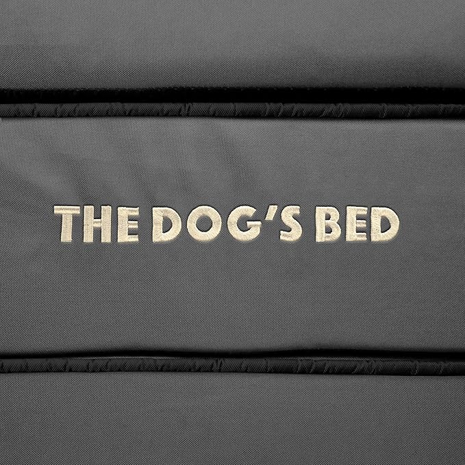 The Dog's Bed Replacement Outer Cover ONLY (Outer Cover ONLY - NO Bed, NO Waterproof Inner) for The Dog's Bed, Washable Oxford Fabric, XXL 6 Inches (Grey with Black Piping)