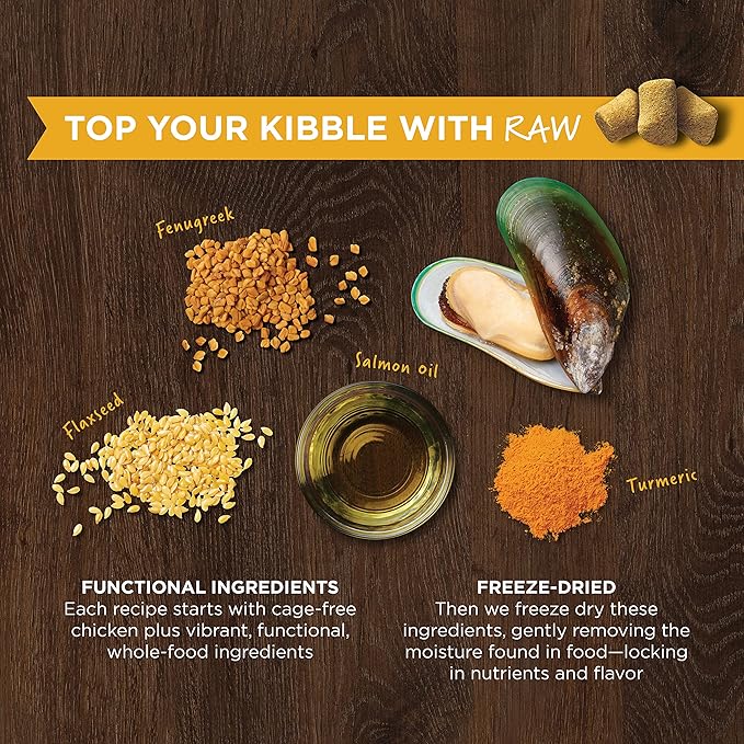 Instinct Raw Boost Mixers Mobility Support Freeze-Dried Dog Food Topper, 5.5 oz. Bag