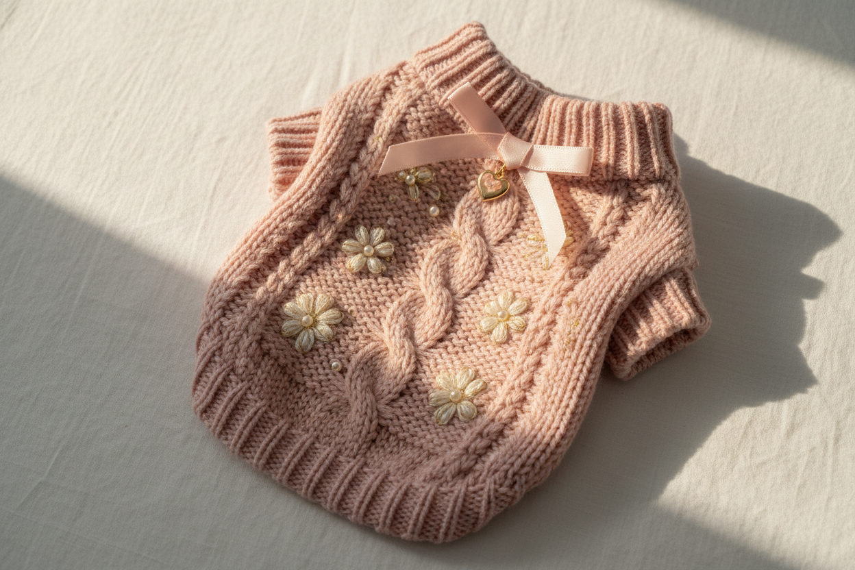 pet Sweater 핑크감성